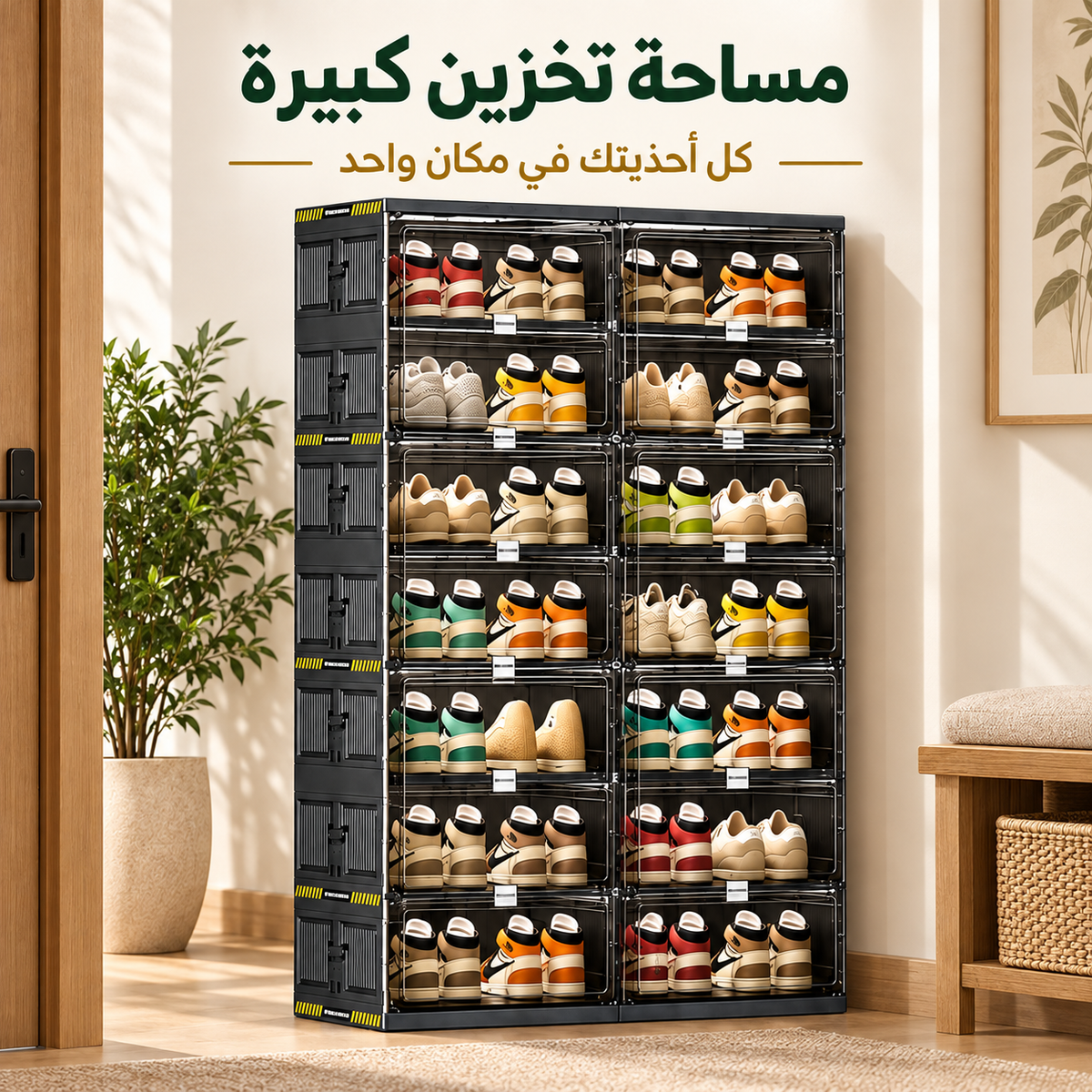 دولاب الأحذية البلاستيكي