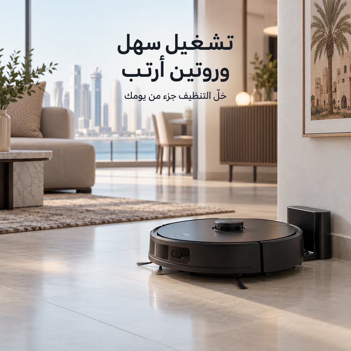 مكنسة الروبوت الذكية